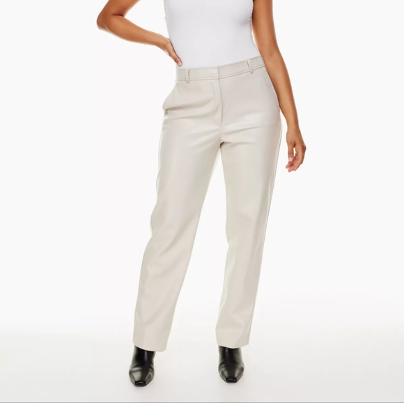 Aritzia Babaton Vegan Leather Command pant in fluid baby blue - Picture 2 of 6